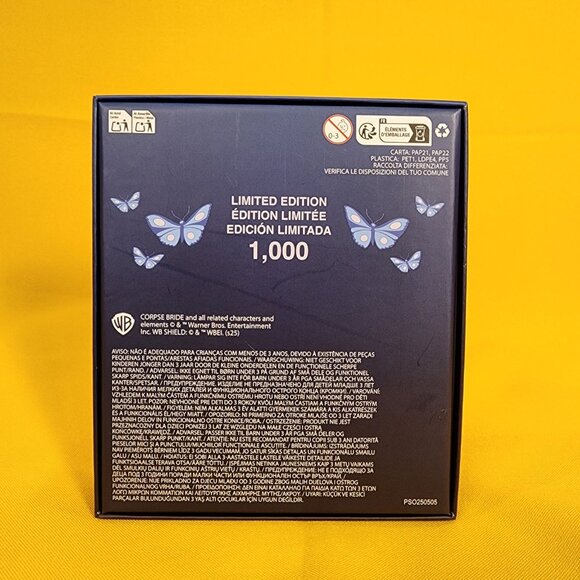 Loungefly Corpse Bride Emily Rose Butterfly 3" LE Halloween Enamel Pin NEW - Picture 5 of 8